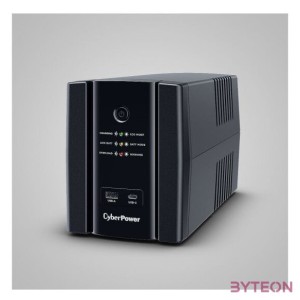 CYBERPOWER UPS UT2200EG (4 aljzat) 2200VA 1320W, 230V szünetmentes tápegység LINE-INTERACTIVE
