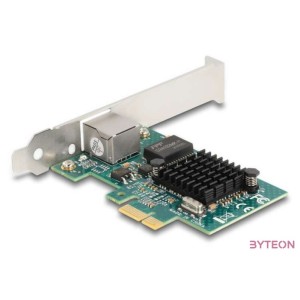 DELOCK PCI-E x1 Bővítőkártya  1x RJ45 Gigabit LAN BCM