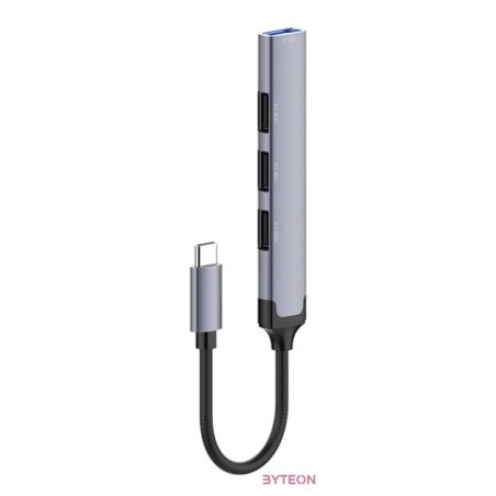 COLORWAY USB-elosztó CW-HUB04, USB-C 4-B-1 USB2.0X3,USB3.0