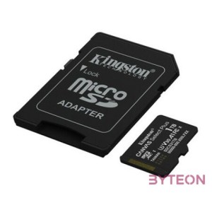KINGSTON Memóriakártya MicroSDXC 1TB Canvas Select Plus Gen3 150R A1  Adaprer