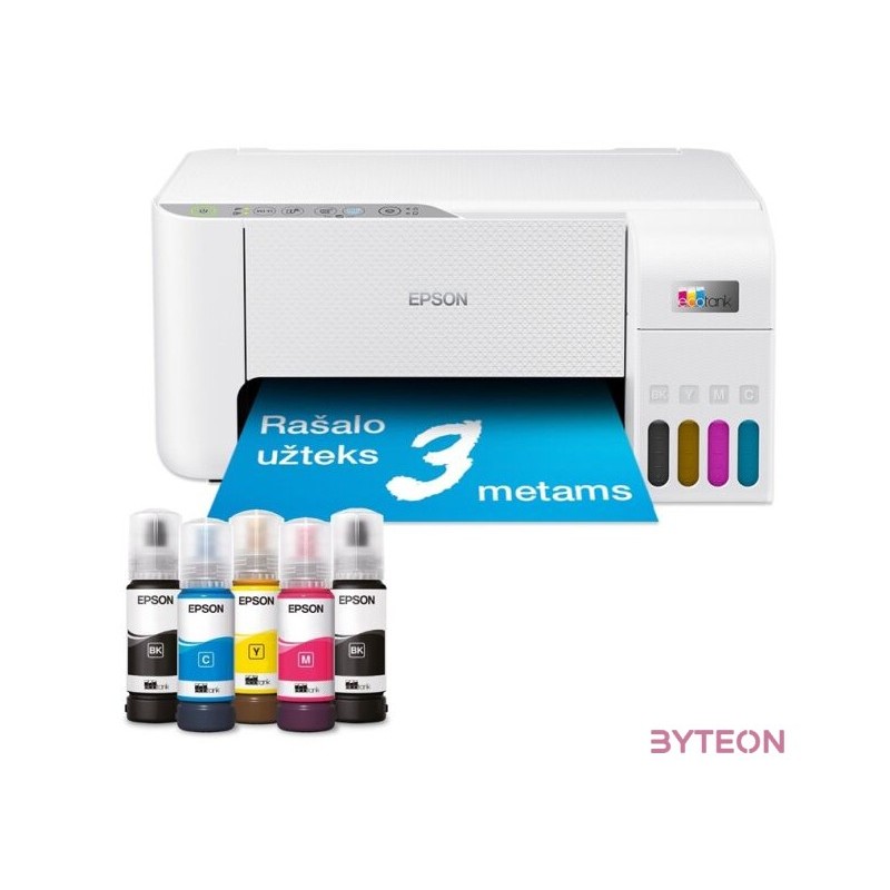 EPSON Tintasugaras nyomtató - EcoTank L3276 (A4, MFP, színes, 5760x1440 DPI, 33 lap,perc, USB,Wifi)