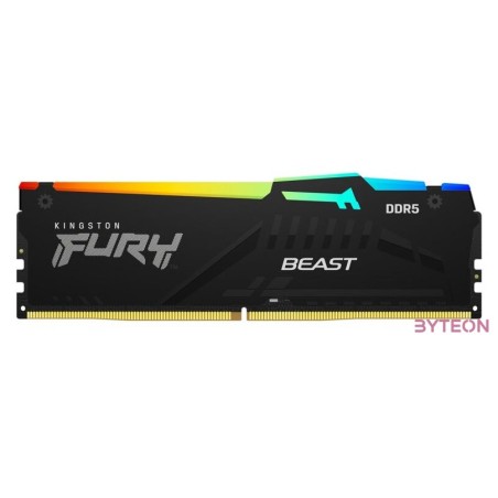 KINGSTON FURY Memória DDR5 128GB 5600MT,s CL36 DIMM (Kit of 2) Beast RGB