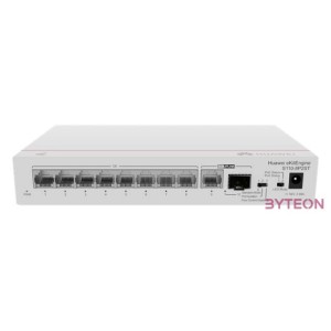 Huawei eKit Switch 8x1000Mbps (124W POE)  1x1000Mbps Uplink  1x1GE (SFP), Nem menedzselhető, Asztali - S110-8P2ST