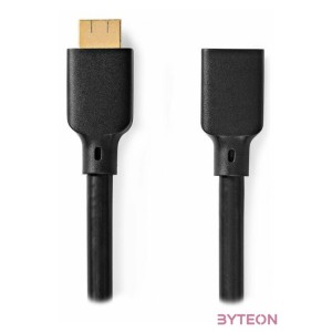 Nedis CVGP35090BK20 ultra HDMI 2.1 hosszabító (toldó) kábel, 8K60Hz, 48 Gbps, 2 m (Playstation 5 és XBOX X konzokhoz)