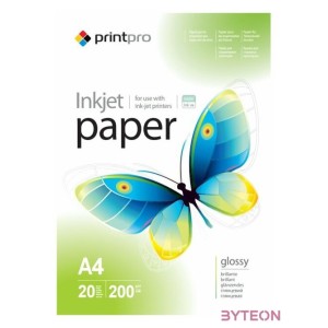 COLORWAY Fotópapír, PrintPro magasfényű 200 g,m2, A4, 20 sht (PGE200020A4)