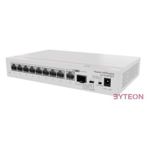 Huawei eKit Switch 8x1000Mbps (124W POE)  1x1000Mbps Uplink  1x1GE (SFP), Nem menedzselhető, Asztali - S110-8P2ST