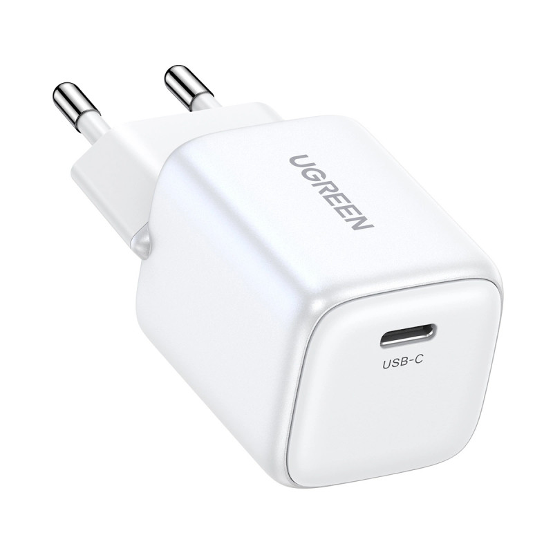 Charger UGREEN 15324 Nexode mini, USB-C, PD3.0, QC4.0, GaN, 20W (white)