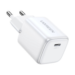 Charger UGREEN 15324 Nexode mini, USB-C, PD3.0, QC4.0, GaN, 20W (white)