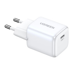 Charger UGREEN 15324 Nexode mini, USB-C, PD3.0, QC4.0, GaN, 20W (white)