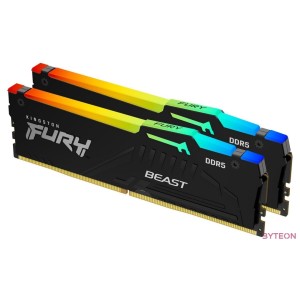KINGSTON FURY Memória DDR5 128GB 5600MT,s CL36 DIMM (Kit of 2) Beast RGB