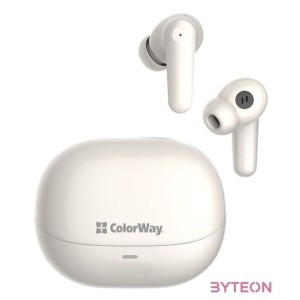 COLORWAY Fejhallgató, vékony TWS-1 fülhallgató hosszú élettartamú bézs