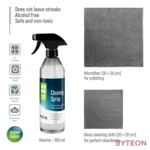 COLORWAY Tisztítószer készlet CW-5500, nagyméretű elektronikai készlet (550 ml és 2 mikroszálas)