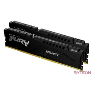 KINGSTON FURY Memória DDR5 128GB 5600MT,s CL40 DIMM (Kit of 2) Beast Black