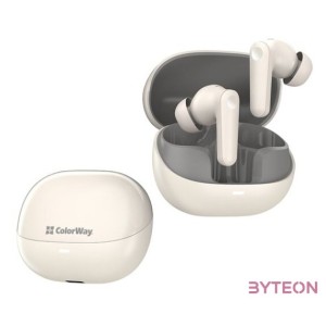 COLORWAY Fejhallgató, vékony TWS-1 fülhallgató hosszú élettartamú bézs