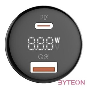 COLORWAY Autós töltő, CW-CHA044PD-BKPower Delivery Port PPS USB (USB-A  USB-C) (100 W) Fekete