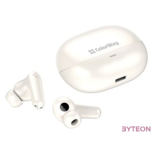 COLORWAY Fejhallgató, vékony TWS-1 fülhallgató hosszú élettartamú bézs