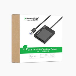 UGREEN CR125 4 az 1-ben USB 3.0 kártyaolvasó 0,5 m (fekete)