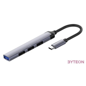 COLORWAY USB-elosztó CW-HUB04, USB-C 4-B-1 USB2.0X3,USB3.0