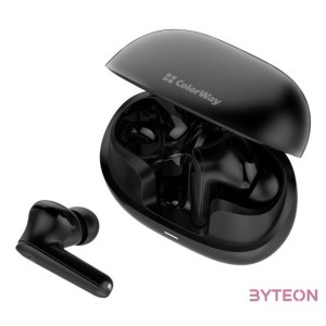 COLORWAY Fejhallgató, vékony TWS-1 fülhallgató hosszú élettartamú fekete