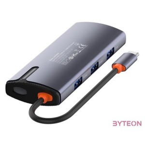 COLORWAY USB-elosztó (dokkolóállomás) CW-HUB03, USB-C 6-B-1 Type C PD 100W,USB3.0x3,USB2.0,RJ45