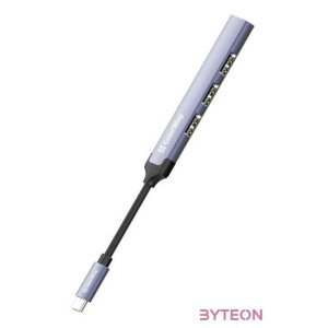 COLORWAY USB-elosztó CW-HUB04, USB-C 4-B-1 USB2.0X3,USB3.0