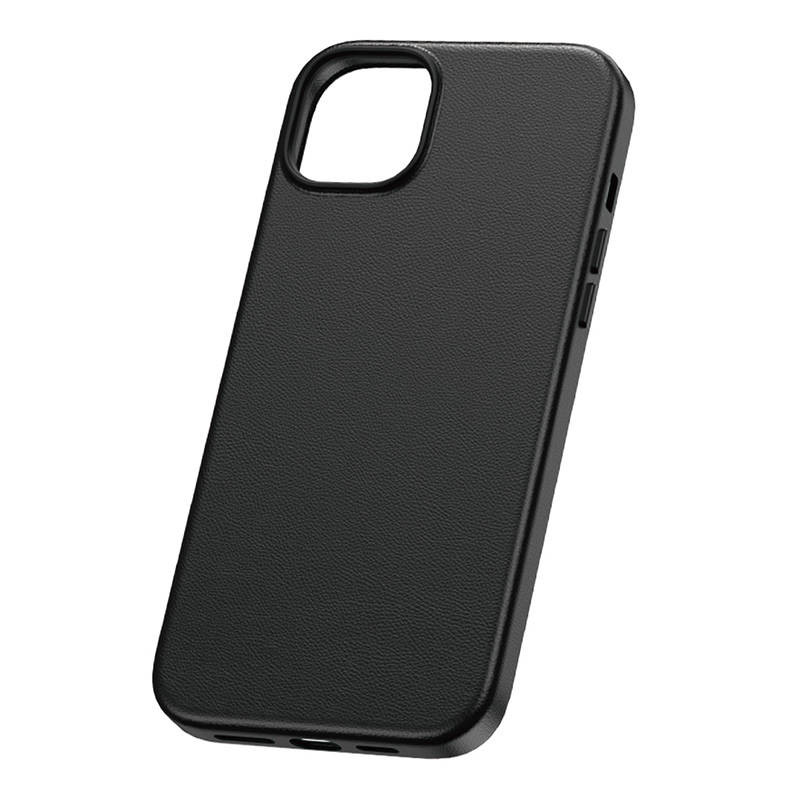 Phone Case for iPhone 15 ProMax Baseus Fauxther Series (Black)