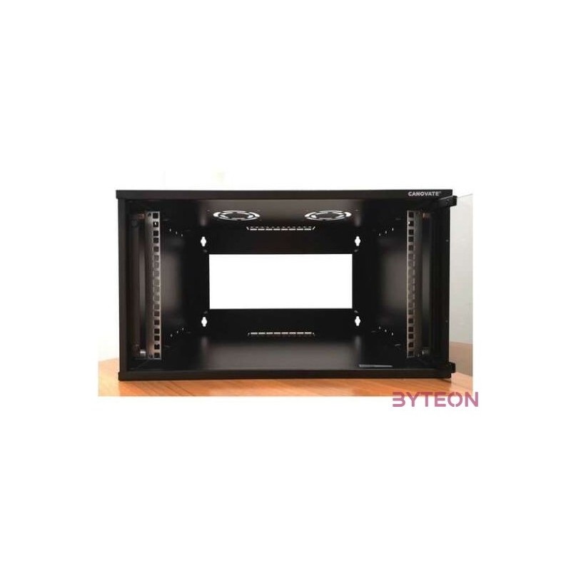 CANOVATE Faliszekrény 6U 545x400mm mély 19 lapraszerelt