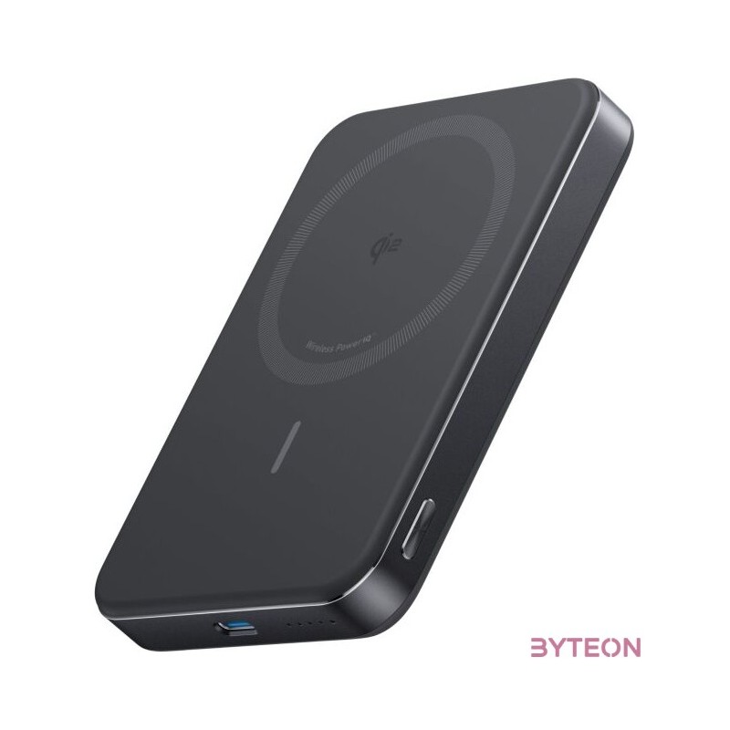 ANKER Vezeték Nélküli Powerbank, MagGo Powerbank, 10000mAh, EU, fekete -  A1664H11