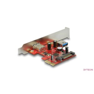 USB3.0 1x + 1x + SATA port - PCIe - DeLock