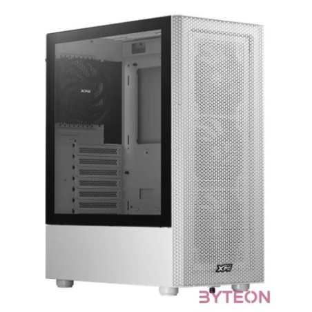 ADATA XPG Ház Midi ATX Valor MESH, 4x120mm ventilátor, Tápegység nélkül, üvegfalú, fehér