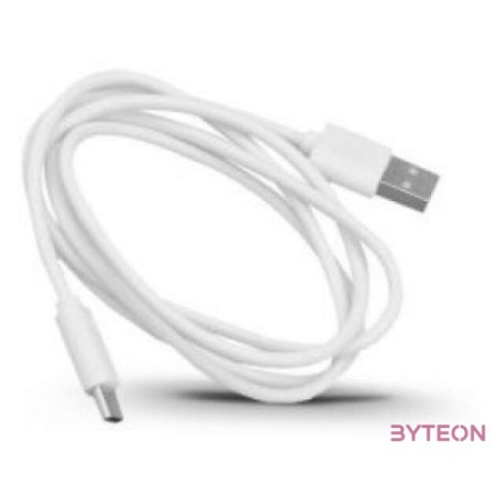 BLACKBIRD Type-C USB Adatkábel 1m, Fehér (Gyári kivitel)