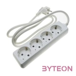 BLACKBIRD Hálózati elosztó 1.5m 4xSCHUKO 16,A,250V,3500W, Fehér