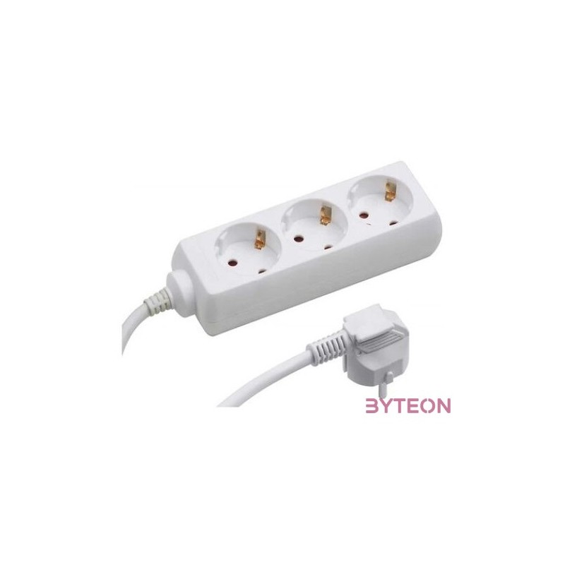 BLACKBIRD Hálózati elosztó 1.5m 3xSCHUKO 16,A,250V,3500W, Fehér