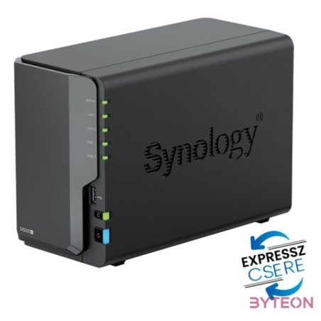 SYNOLOGY NAS 2 fiókos DS225 Intel Celeron J4125 4x2GHz, 2GB DDR4, 1x2,5GbE, 1x1GbE, 2xUSB3.2Gen1