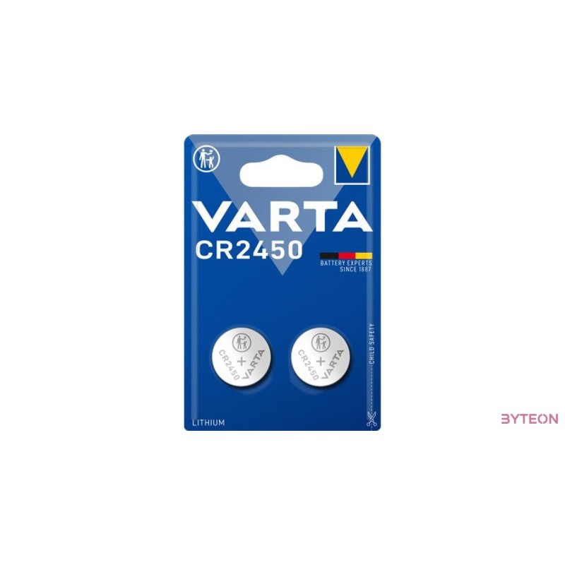 Varta CR2450 lítium gombelem 2 db/bliszter