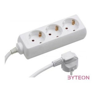 BLACKBIRD Hálózati elosztó 1.5m 3xSCHUKO 16,A,250V,3500W, Fehér