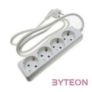 BLACKBIRD Hálózati elosztó 1.5m 4xSCHUKO 16,A,250V,3500W, Fehér