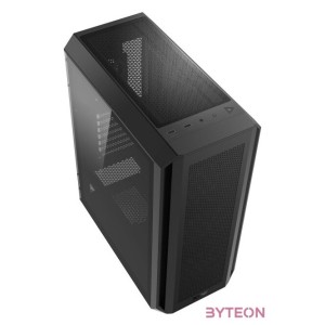 ADATA XPG Ház Midi ATX Valor AIR PLUS, 4x120mm RGB ventilátor, Tápegység nélkül, üvegfalú, fekete