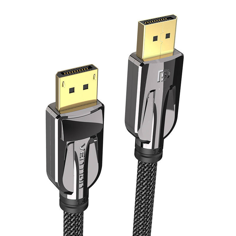 Display Port cable 2x Male, Vention HCABG 8K 60Hz, 1.5m (black)