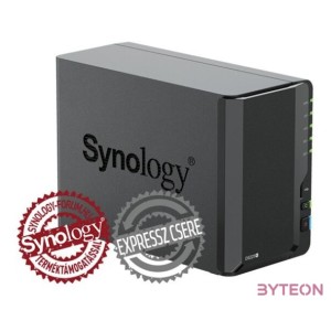 SYNOLOGY NAS 2 fiókos DS225 Intel Celeron J4125 4x2GHz, 2GB DDR4, 1x2,5GbE, 1x1GbE, 2xUSB3.2Gen1