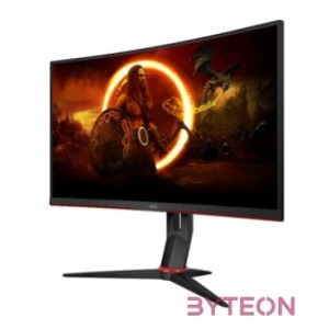 AOC Ívelt Gaming 280Hz monitor 27 C27G2Z3,BK, 1920x1080, 169, 300cd,m2, 0,5ms, HDMIx2,DisplayPort, állítható magasság