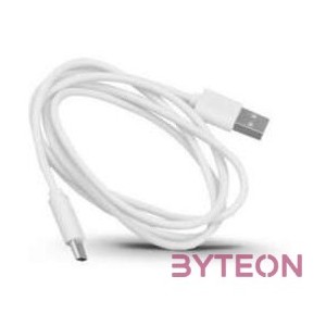 BLACKBIRD Type-C USB Adatkábel 1m, Fehér (Gyári kivitel)