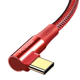 Cable USB-C to USB-C Mcdodo CA-8321 100W 90 Degree 1.2m (red)