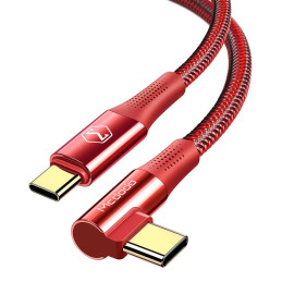 Cable USB-C to USB-C Mcdodo CA-8321 100W 90 Degree 1.2m (red)