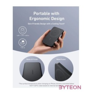 ANKER Vezeték Nélküli Powerbank, MagGo Powerbank, 10000mAh, EU, fekete -  A1664H11