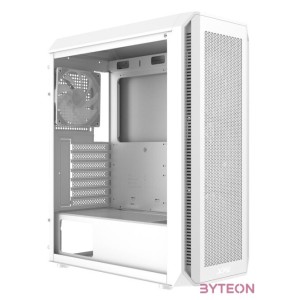 ADATA XPG Ház Midi ATX Valor AIR PLUS, 4x120mm RGB ventilátor, Tápegység nélkül, üvegfalú, fehér