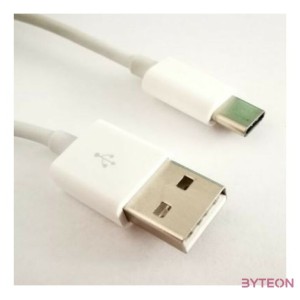 BLACKBIRD Type-C USB Adatkábel 1m, Fehér (Gyári kivitel)