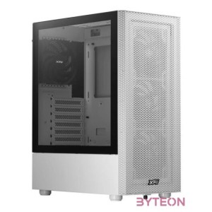 ADATA XPG Ház Midi ATX Valor MESH, 4x120mm ventilátor, Tápegység nélkül, üvegfalú, fehér