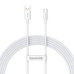 Cable USB do USB-C Baseus Superior 100W 2m (white)