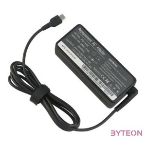 BLACKBIRD Hálózati notebook töltő 65W PD-04-65 Type-C csatlakozóval, Fekete